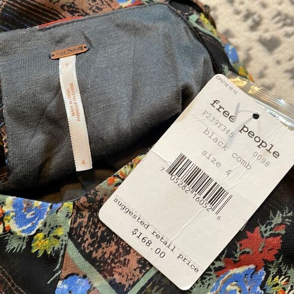 Free People Daisy Chain Plaid Mini Dress Ruffle 4 - Picture 7 of 9